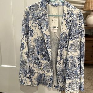 H&M blazer brand new with tags toile print